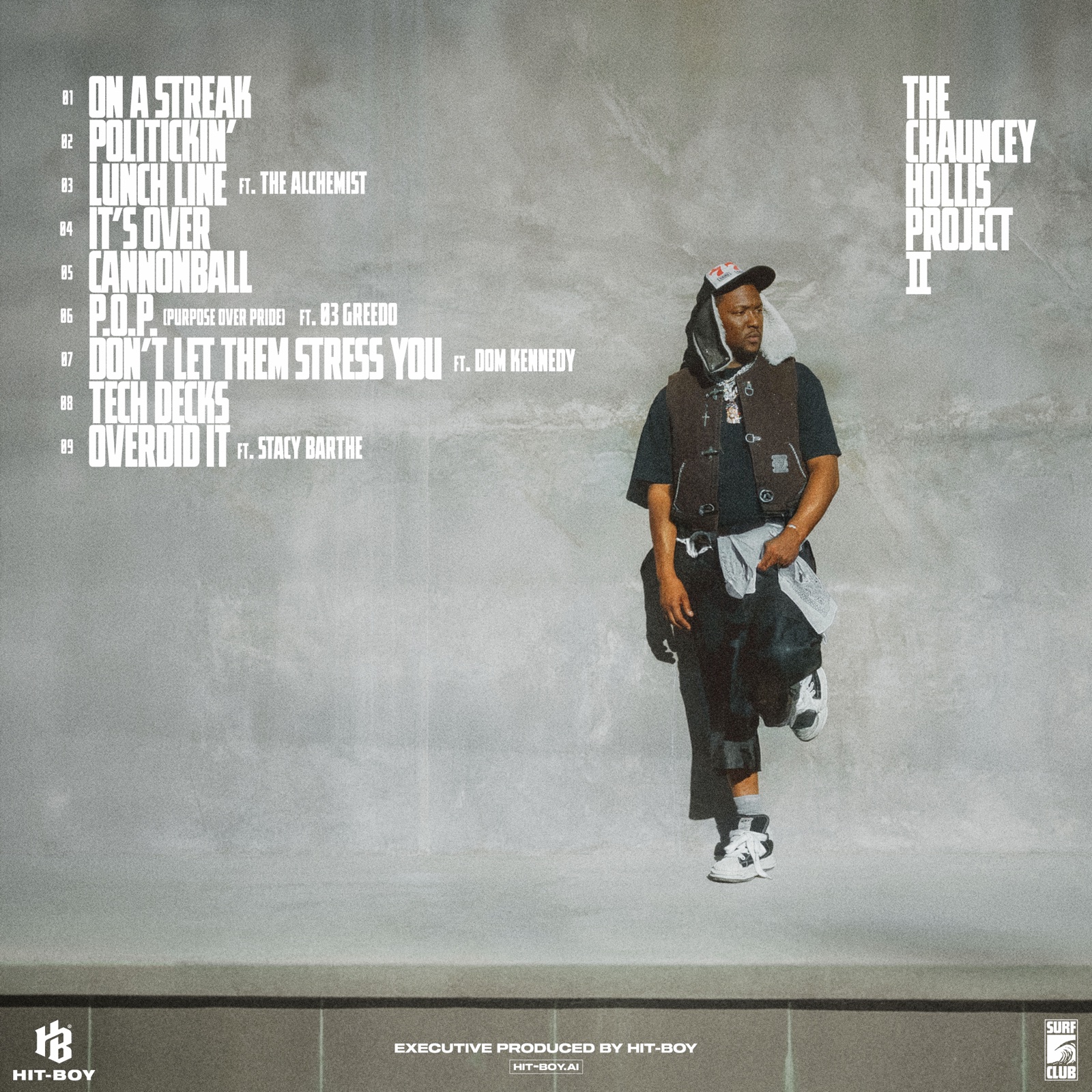The Chauncey Hollis Project II — back cover with tracklist